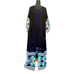 LIVE 4 TRUTH BLACK SHEER FLOWER KIMONO